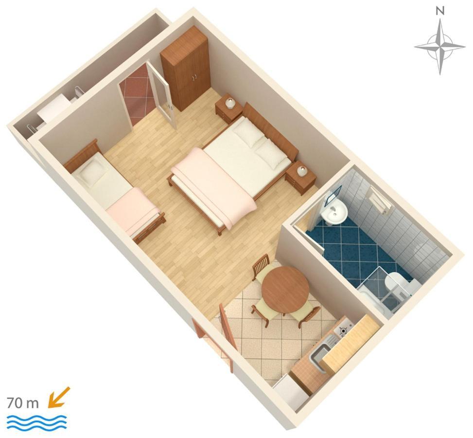 Apartments By The Sea Mandre, Pag - 3084 Kolan Eksteriør billede